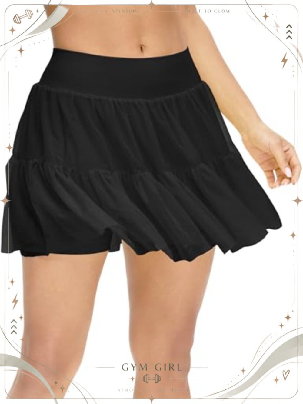 Pleated Tennis Skort High Waisted with Seamless Shorts & Pockets